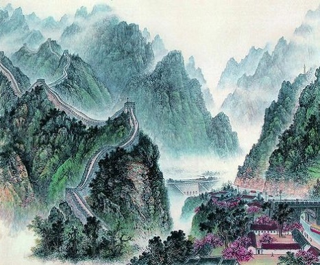 雨雪自飞千嶂外,榆林只隔数峰西。全诗意思及赏析-古诗迷