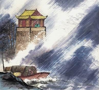 黑云翻墨未遮山,白雨跳珠乱入船。全诗意思及赏析-古诗迷