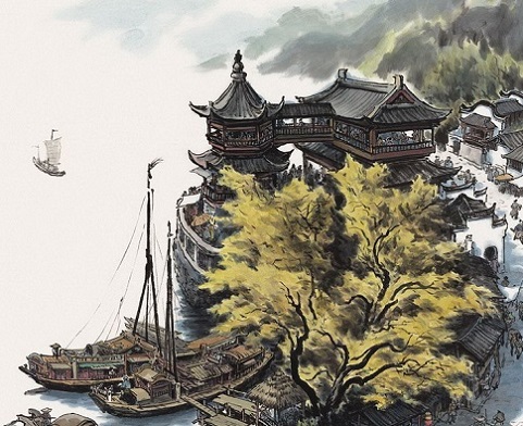 年年送客横塘路，细雨垂杨系画船。全诗意思及赏析-古诗迷