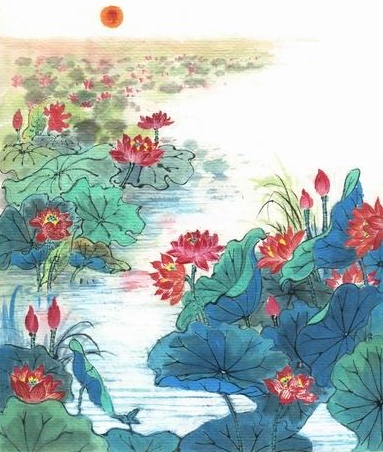 接天莲叶无穷碧,映日荷花别样红。全诗意思及赏析-古诗迷