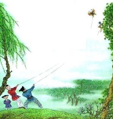 儿童散学归来早，忙趁东风放纸鸢。全诗意思及赏析-古诗迷