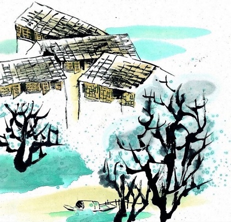 拔来湿苇烧难着，晒在垂杨古岸边。全诗意思及赏析-古诗迷