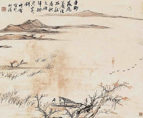 江头落日照平沙,潮退渔船搁岸斜。全诗意思及赏析-古诗迷