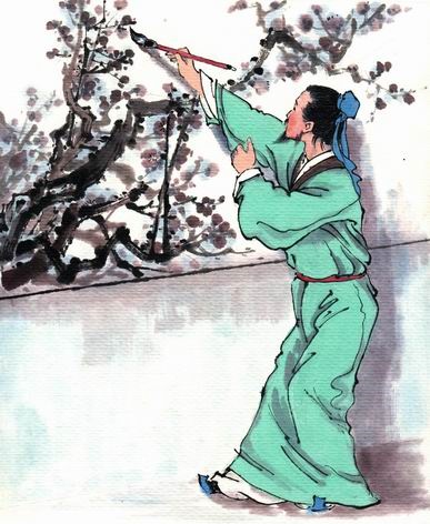 我家洗砚池头树，朵朵花开淡墨痕。全诗意思及赏析-古诗迷