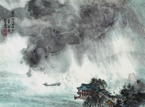 卷地风来忽吹散，望湖楼下水如天。全诗意思及赏析-古诗迷