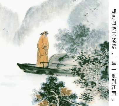 却是归鸿不能语，一年一度到江南。全诗意思及赏析-古诗迷