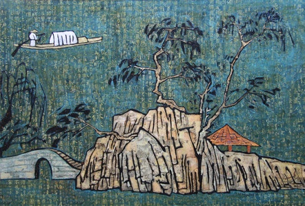 烟敛寒林簇，画屏展。天际遥山小，黛眉浅。全诗词意思及赏析-古诗迷