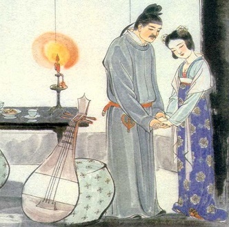 西楼月下当时见，泪粉偷匀。全诗词意思及赏析-古诗迷