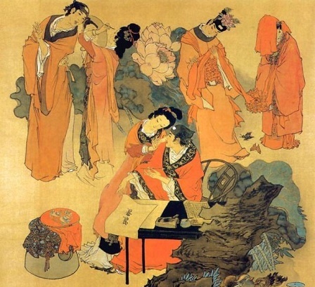 等闲妨了绣功夫，笑问鸳鸯两字怎生书？全诗词意思及赏析-古诗迷