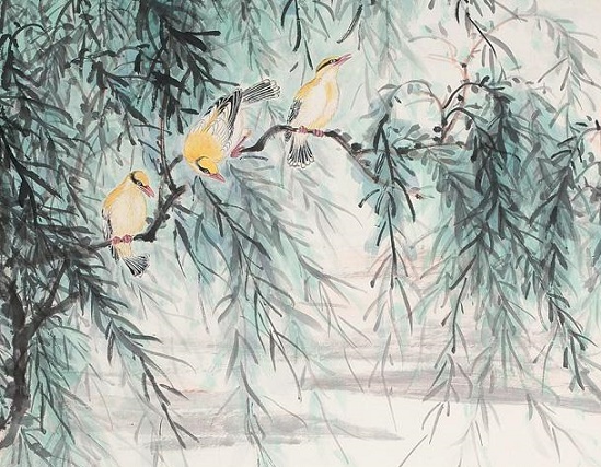 门外绿阴千顷，两两黄鹂相应。全诗词意思及赏析-古诗迷