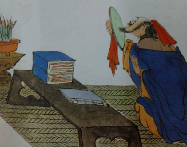 谁知明镜里,形影自相怜。全诗意思及赏析-古诗迷